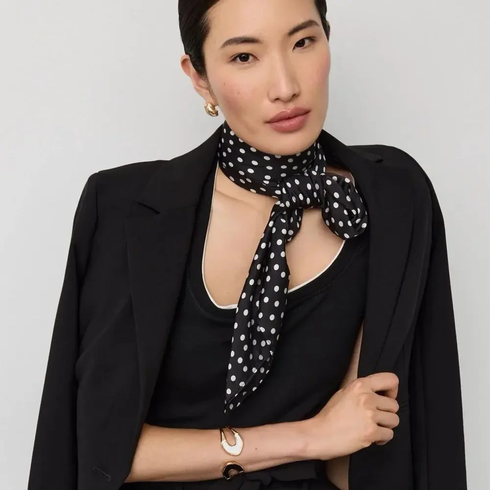 Millie Dot Square Scarf from White House Black Market. NWT